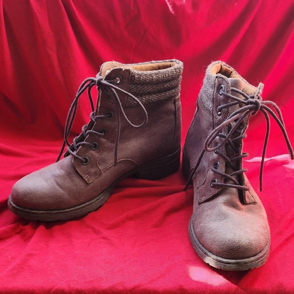 B.O.C. Lace Up Brown Boots